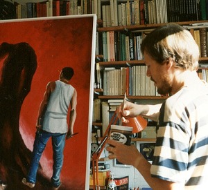 Beim Malen von DEMIURG, 1994