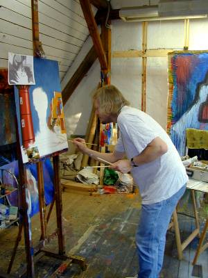Beim Malen des Selbstportr&auml;ts, 1999