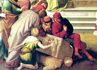 Zertrümmerte griechische Plastik