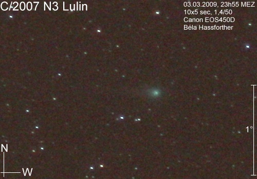 Komet Lulin, 03.03.2009