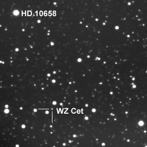 Umgebung von WZ Ceti nach Stardial