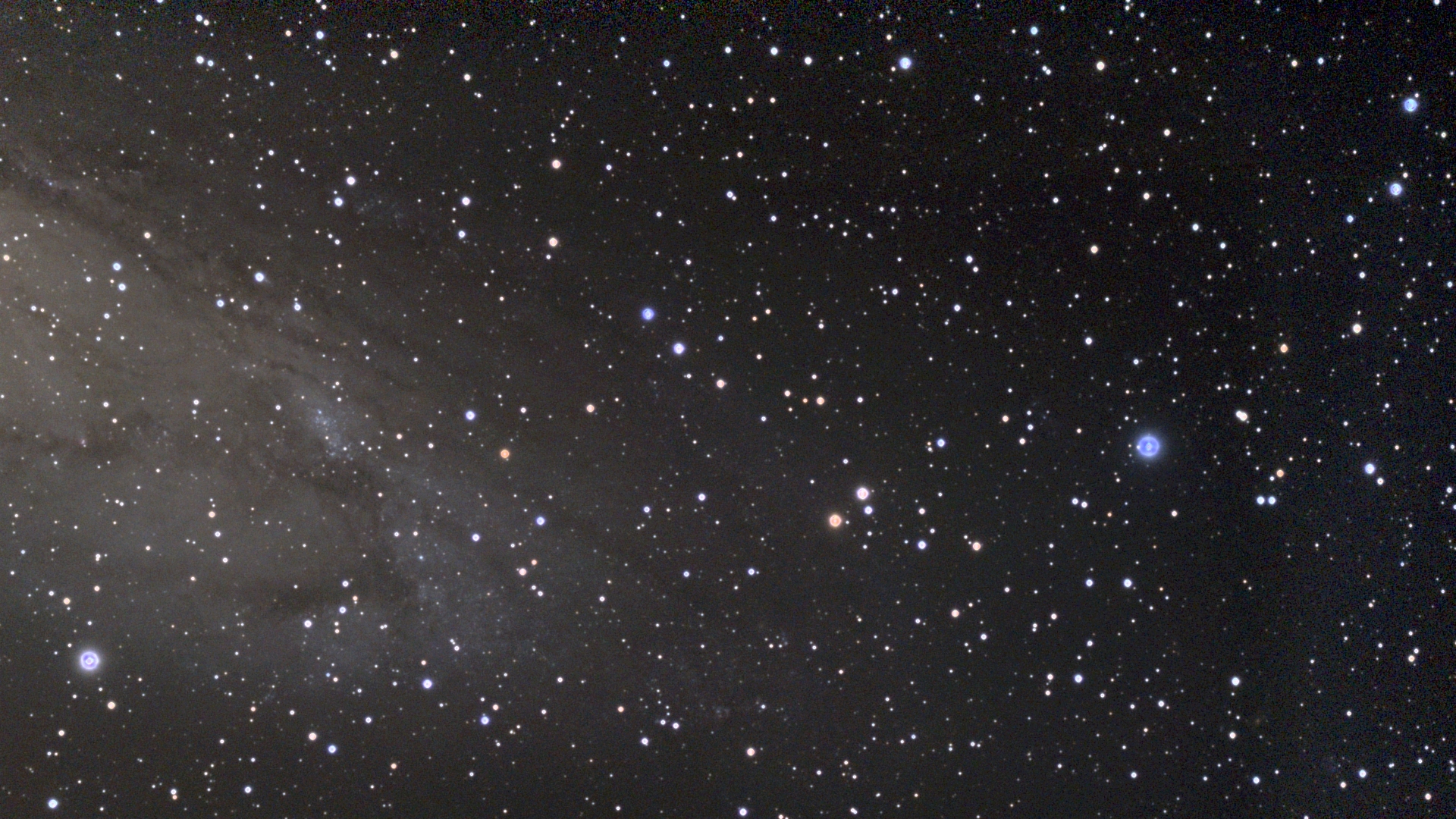 Messier 31, southwest