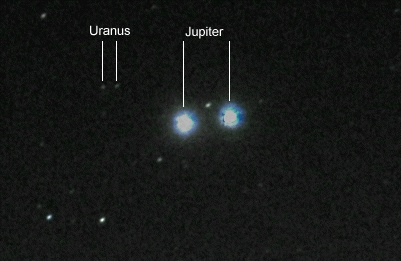 Jupiter und Uranus, 2010