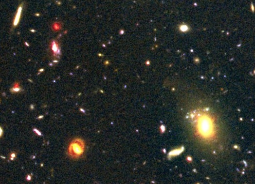 Addition von Hubble Ultra Deep Field 1 (HUDF-1) und HUDF-2