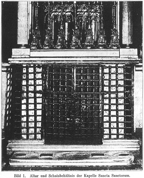 Sancta Sanctorum, Schatzbehältnis